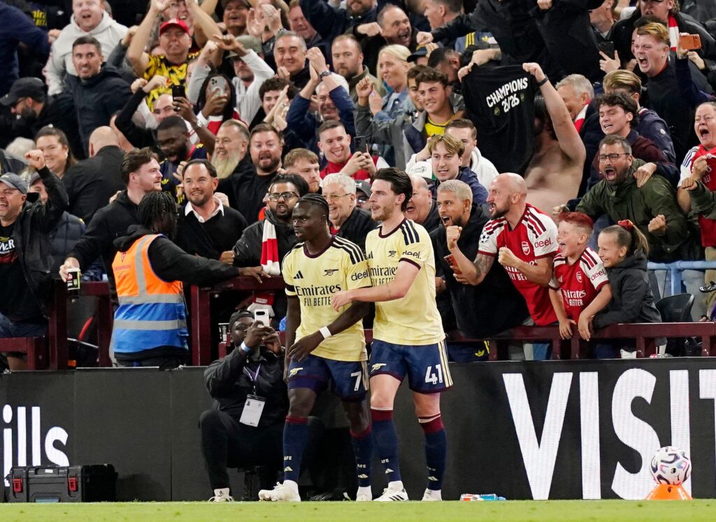Saka Scores and Seals the Win for Arsenal at Aston Villa 